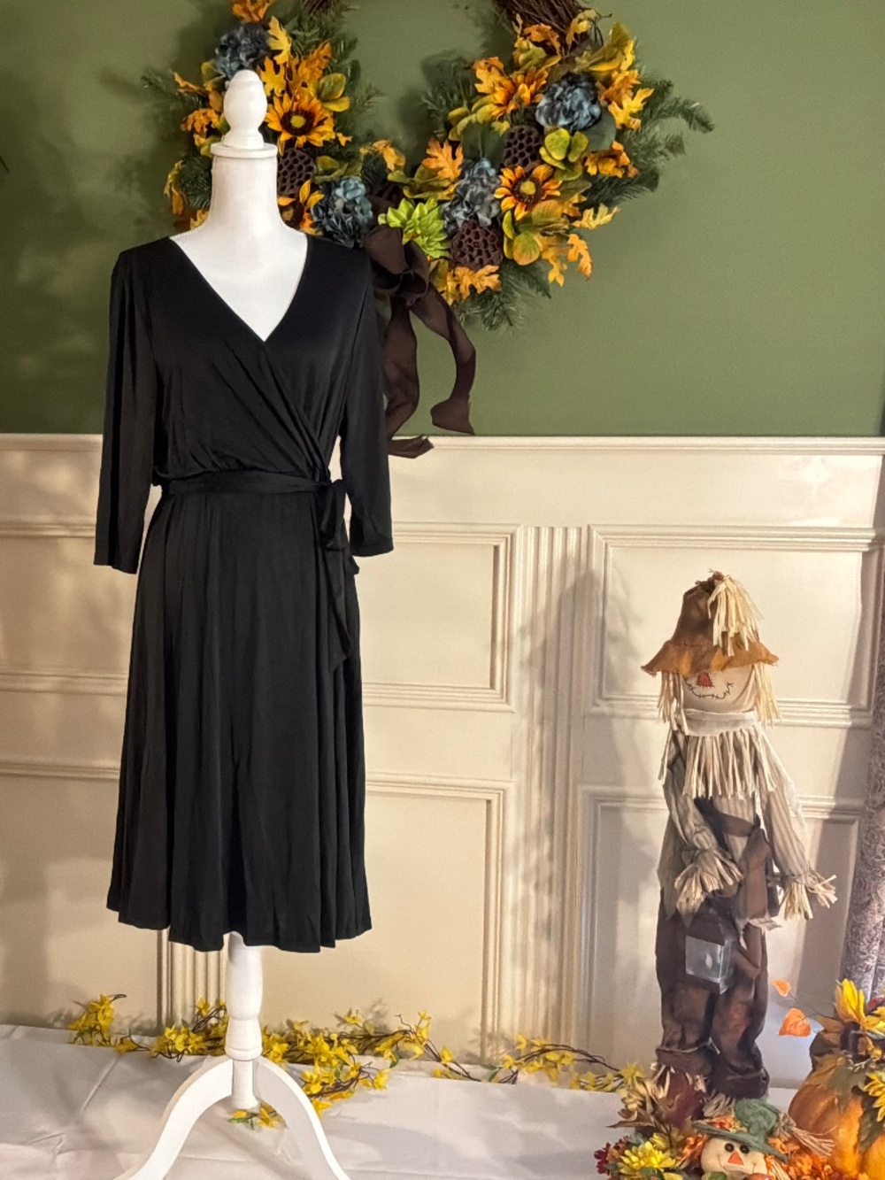 Black robe dress